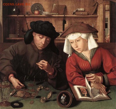 Односторонние монеты, опознание - MASSYS_Quentin_The_Moneylender_and_his_Wife