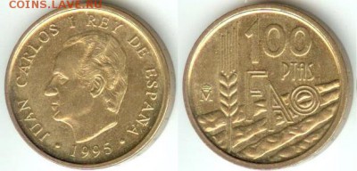 FAO- Испания 100 песет 1995 до 21.00 мск 07.02.2015 - Испания 100 песет 1995- ФАО