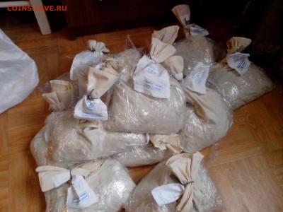 Мешки солянки 1 копейка и 5 копеек 1997-2009... под пломбой - мешки 1