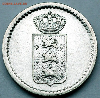 Датская Вест-Индия_10 скиллингов 1845. Ag; до 31.01_22.02мск - 6268