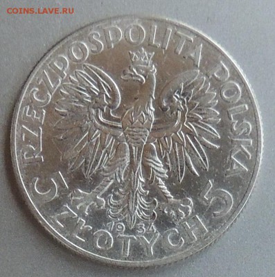 Польша 5 злотых 1934 до 22.00 04.02.2015 - Изображение 752