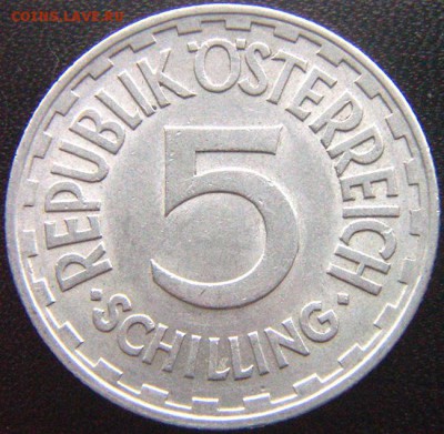 Австрия_5 шиллингов 1952. Отличное качество; до 31.01_22.38м - 9174