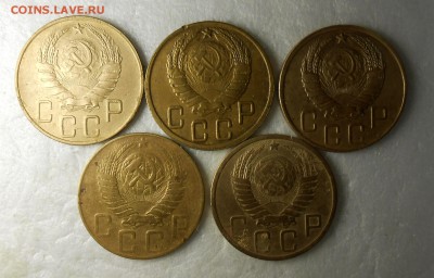 Пятаки бюджетные 1940 , 1943, 1946, 1948, 1949 годы. - DSCN8308_cr