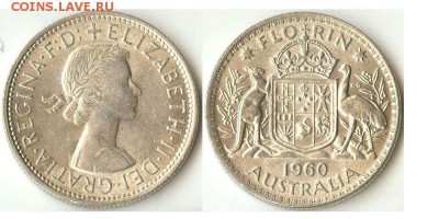 Флорин 1960г Австралия до 05.02.15 в 22.10МСК - флорин1960