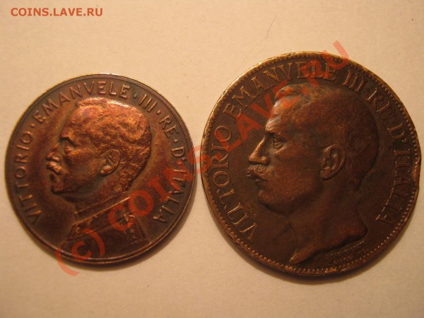 Италия 10 чентезимо 1911 + 5 чентезимо 1912.Оценка. - Изображение 4515