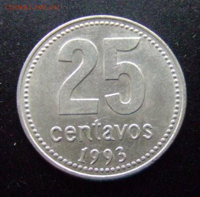 4 - Аргентина 25 сентаво (1993) «Здание мэрии в Буэнос-Айресе» Р
