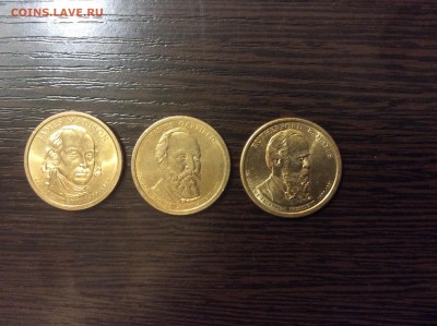 Юбилейные доллары президенты ссша. 3 разных. До 08.02.2015 - image
