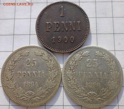 Фины 1 пенни 1900,25 пенни 1894 и 1898 до 09.02 22-00 МСК - P1020312.JPG
