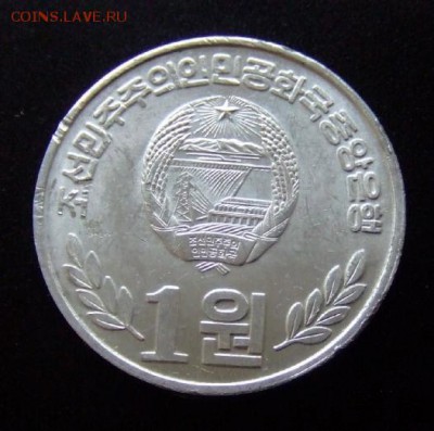 4 - Северная Корея 1 вон (2002) «Цветок» Р