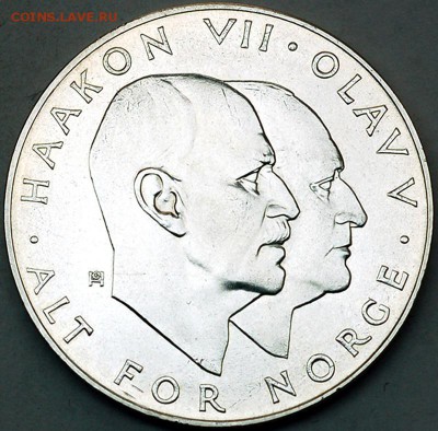 Норвегия_25 крон 1970. Отличное серебро; до 04.02_22.00мск - 9370