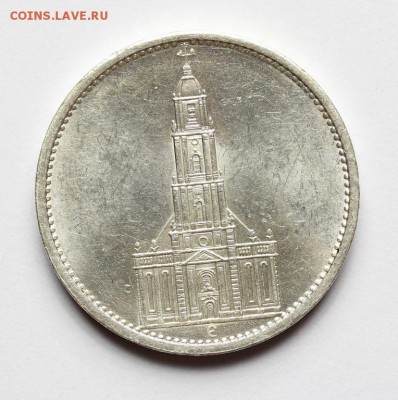 5 RM 1934 Е                        (кирха без даты) - оценка - 5 1934 Е