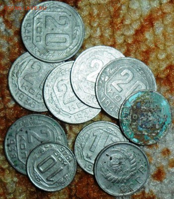 10 монет 10,15,20 коп 1938-46гг на опыты и не только! - SAM_4985.JPG