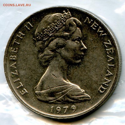 Новая Зеландия. 20 центов. 1979 год. до 10.02.2015г. в 21.30 - CoinsWorldSUperCollection132
