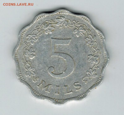 Мальта 5 милс 1972 до 07.02.2015   22-00 - 1 3