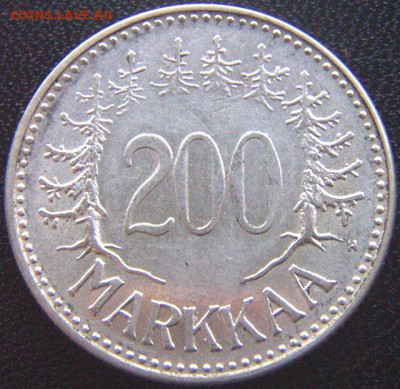 Финляндия_200 марок 1957. Отличное серебро; до 05.02_22.02мс - 9202