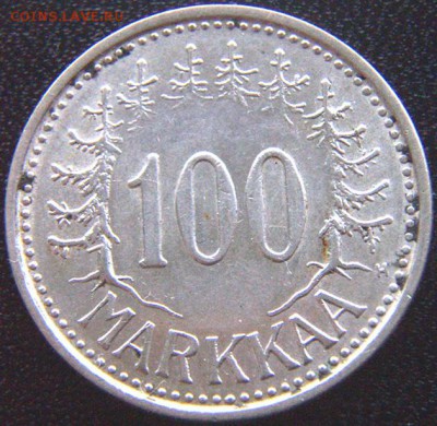 Финляндия_100 марок 1956. Отличное серебро; до 05.02_22.04мс - 9204