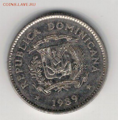 Доминиканская р-ка 10 сентаво 1989 до 09.02 в 22.00 (А677) - 4-д10с89