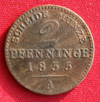 С 1 руб. ПРУССИЯ 2 пфеннига 1855г.  до 11.02.15г.в 22-00 - IMG_3616.JPG