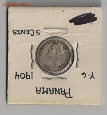 Панама 1904г 5 CENTESIMOS до 7.02.2015г - 1