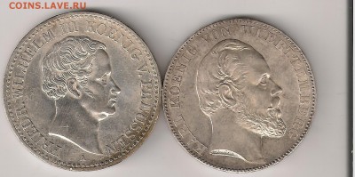 1 Талер 1871г. Вюртемберг  1 Талер 1830г. Пруссия - сканирование0006