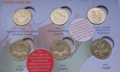 Великобритания 1 фунт все 22шт полный набор альбом - DSCN3278.JPG