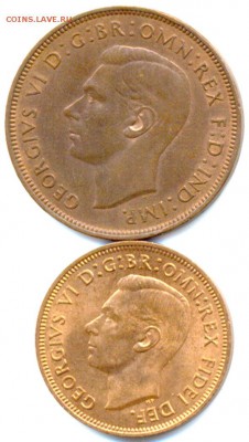 2 отличные британские монеты 1938 и 1949; до 07.02_22.28мск - 9390
