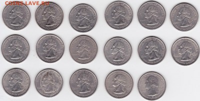 Квотеры США 17 штук разные (лот 151) до 11.02.2015 - USA_R_1(66)