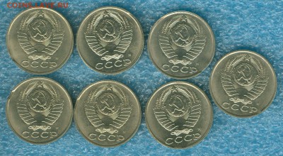 15копеек 1991М 7шт  браки выкусы до 12.02.15, 22-00 мск - 15копеек1991брак7монет1