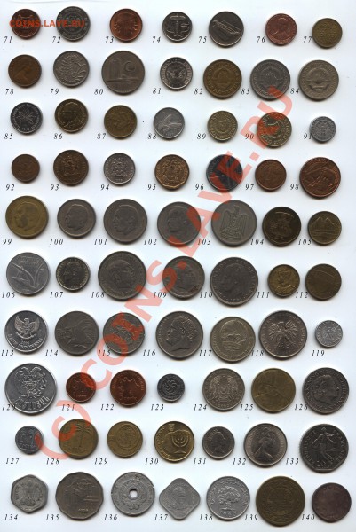 Распродажа иностранных монет, недорого. Любая монета 20 р. - распр.-по-20(2).001