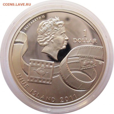 1 доллар Ниуэ, Мультфильмы "Reksio", 2011 до 15.02 - lot-199411-2