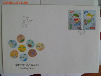 конверты норвегия с гашением 1999,2000 г - P1050468.JPG