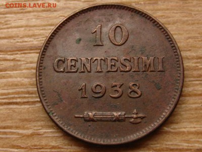 ...Сан Марино 10 чентезимо 1938 до 12.02.15 в 21.00 М - IMG_0543