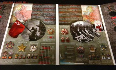 Альбом-планшет с капсулами 70 лет победы в ВОВ на 18 ячеек - АЛЬБОМ_70ЛВОВ_3
