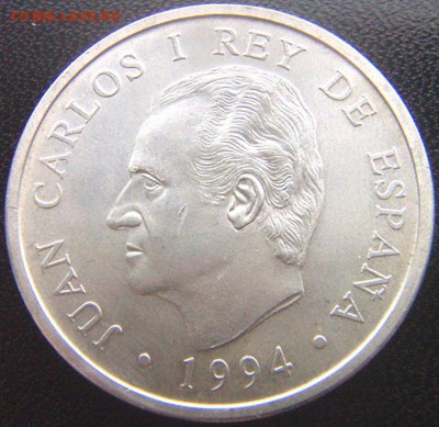 Испания_2000 песет 1994. Отличное серебро; до 10.02_22.10мск - 9116
