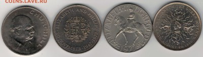 Великобритания кроны 1965-80 (4шт) до 16.02 в 22.00мск - 4-вел1