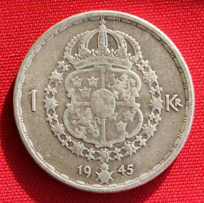 С 1 руб.ШВЕЦИЯ 1 крона 1945г.ГУСТАВ-V до 16.02.15г.в 22-00 - IMG_3717.JPG