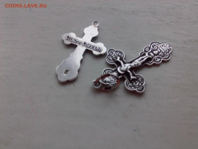 СЕРЕБРЯНЫЕ КРЕСТИКИ 2 шт.  до 15.02.15 - IMG01298