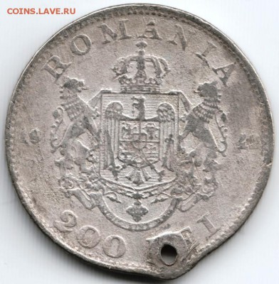200 лей (Ag) 1942 г. Румыния до 16.02.15 г. в 22.00 - Scan-150201-0062