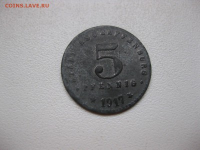 ASCHAFFENBURG,5 пфеннигов 1917г(цинк)!до 13.02.2015 - IMG_2035.JPG