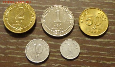 МАЛЬДИВЫ - наб. 5 штук ходячка хороший, до 17.02, 22.00 - мальдивы набор 5 шт.