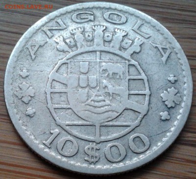 Португальская Ангола 10 эскудо 1955, до 17.02.15 в 22:00 МСК - 671