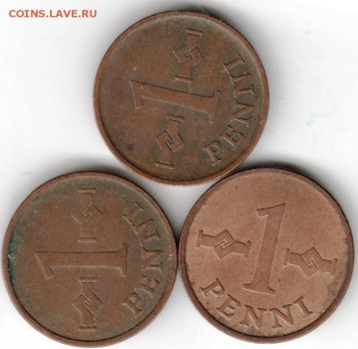 1 пенни Фнляндия 3 шт. 1963 г. до 17.02.15 г. в 22.00 - Scan-150201-0074