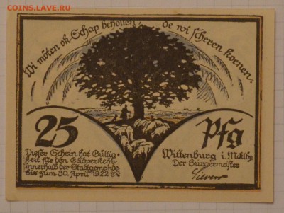 NOTGELD 25 pf  Wittenburg  16.02.15 22.00 мск - DSC_1380.JPG