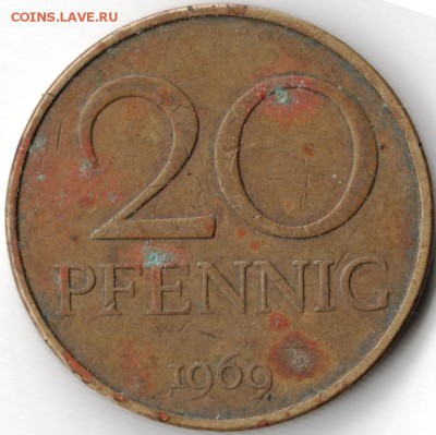 20 пфеннигов 1969 ГДР до 19.02.15 г. в 22.00 - Scan-150201-0083