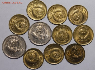 1 коп 1949,55, 10коп57+10коп 1935*штемпельный UNC!! 11шт - _MG_9324.JPG