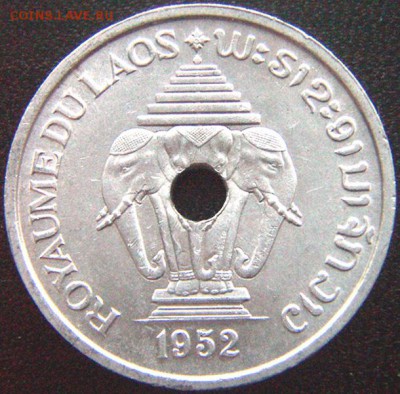 Лаос_ 20 сантимов 1952. Отличное качество; до 14.02_22.08мск - 9275