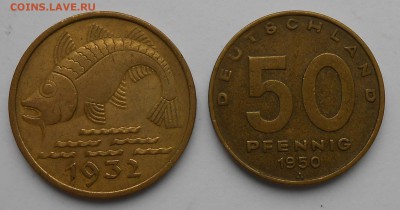 10 пфенингов 1932г данциг и 50 пфенингов 1950г. - DSCN2862.JPG