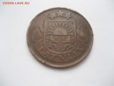 Латвия. 50 сантими, 5 сантими 1922 год - монеты 957