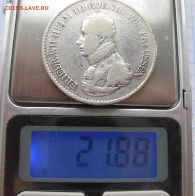 1 талер 1818 - вес1