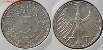 5 марок 1969 F ФРГ Ag до 23 февраля 2015 22:00 - 20150216qBI4lNj7okdGeCwe_Eqiek_large